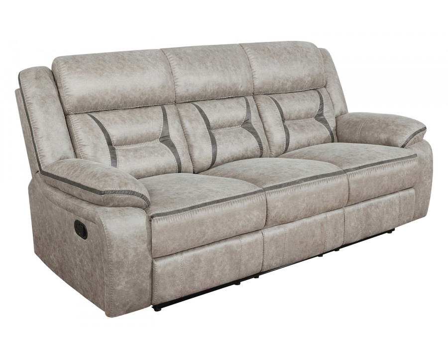 Coaster - Greer Upholstered Tufted Back Motion Sofa