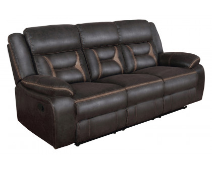 Coaster - Greer Upholstered Tufted Back Motion Sofa