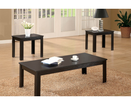 Coaster - 3-Piece Silhouette Occasional Set in Black