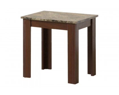 Coaster 3-Piece Faux Marble Top Occasional Set - Brown