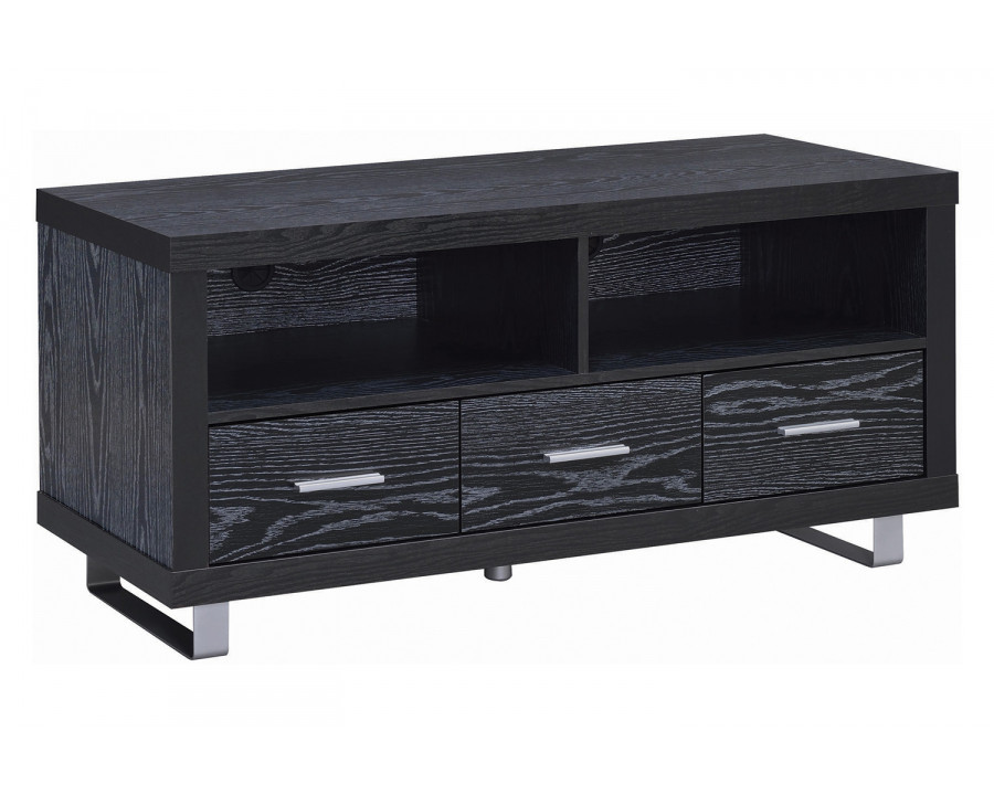 Coaster 48" 3-Drawer TV Console - Black Oak