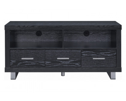 Coaster 48" 3-Drawer TV Console - Black Oak