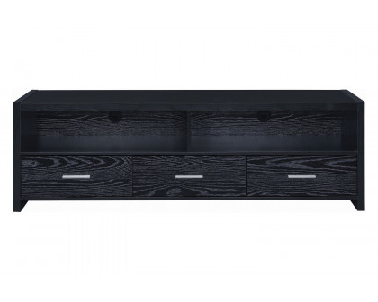 Coaster 62" 3-Drawer TV Console - Black Oak