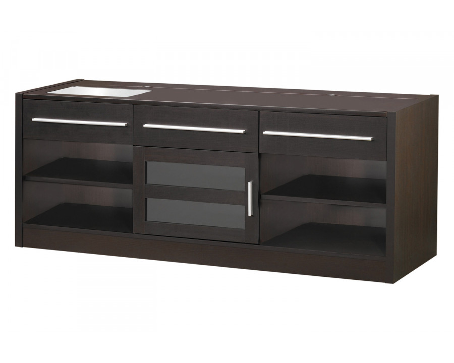 Coaster - 3-Drawer Built-In Connect-It TV Console in Cappuccino