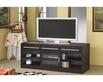 Coaster - 3-Drawer Built-In Connect-It TV Console in Cappuccino