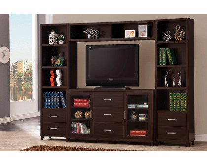 Coaster - 2-Door TV Stand With Adjustable Shelves in Cappuccino