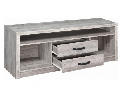 Coaster - 2-Drawer TV Console in Gray Driftwood