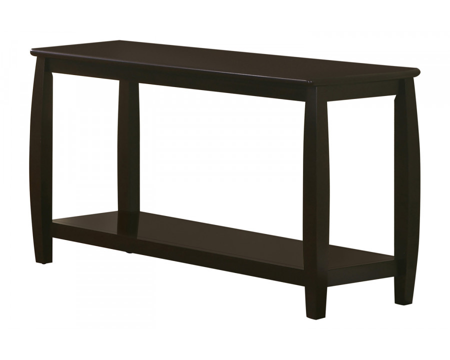 Coaster - Rectangular Sofa Table With Lower Shelf in Espresso