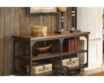 Coaster - Roy Sofa Table With 2-Shelf in Rustic Brown