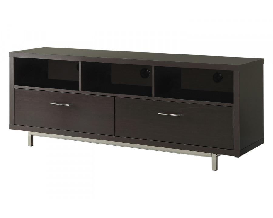 Coaster 2-Drawer Rectangular TV Console 701973 - Cappuccino