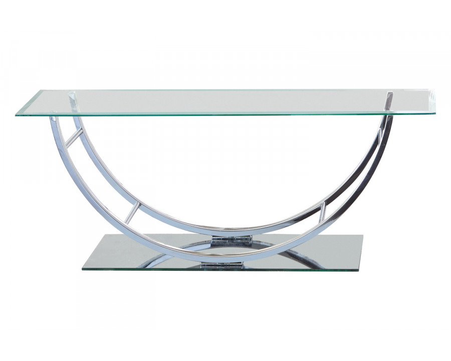 Coaster - U-Shaped Coffee Table in Chrome