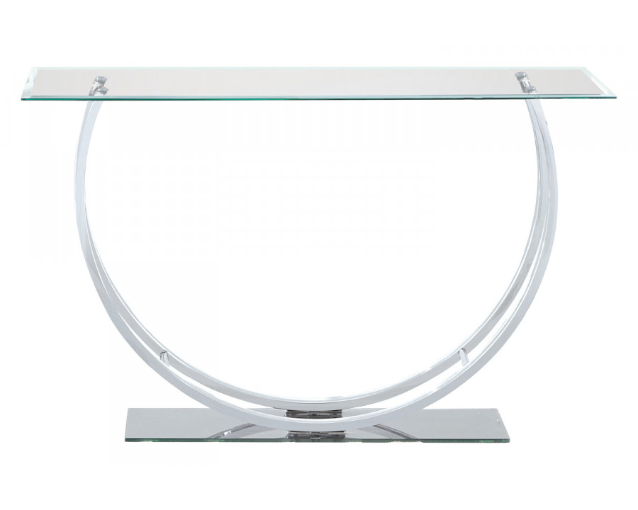 Coaster - U-Shaped Sofa Table in Chrome