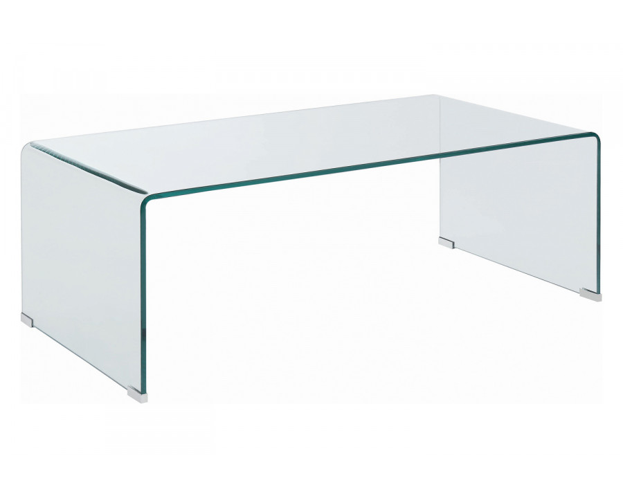 Coaster - Rectangular Coffee Table in Clear