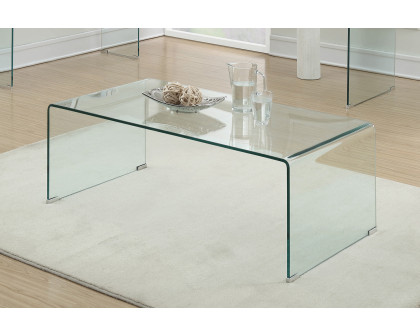 Coaster - Rectangular Coffee Table in Clear