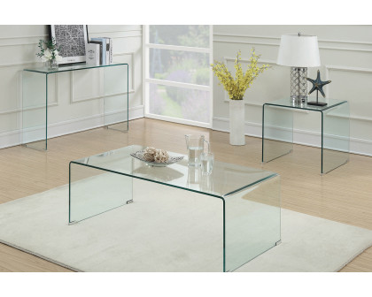 Coaster - Rectangular Coffee Table in Clear