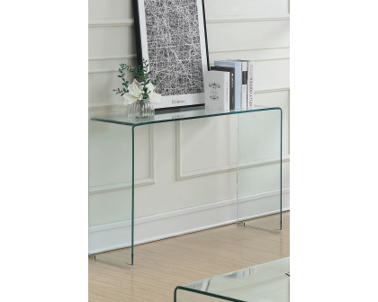 Coaster - Rectangular Sofa Table in Clear