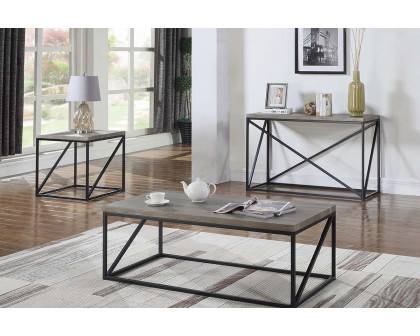 Coaster - Square End Table in Sonoma Gray