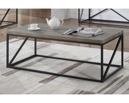 Coaster - Rectangular Coffee Table in Sonoma Gray