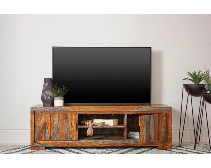 Coaster - 2-Door TV Console in Sheesham Gray