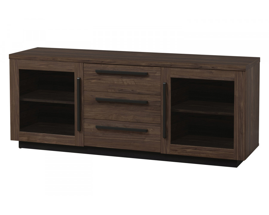 Coaster - 2-Door TV Console in Aged Walnut