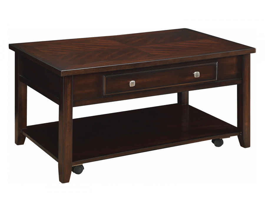 Coaster - Rectangular Lift Top Coffee Table in Walnut