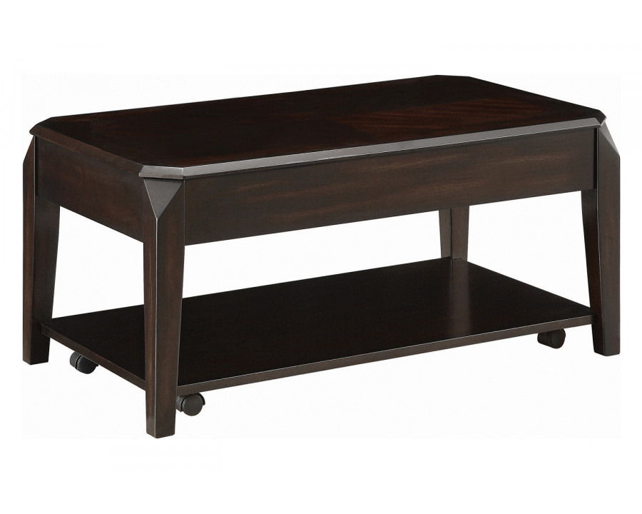 Coaster - Lift Top Coffee Table With Hidden Storage in Walnut