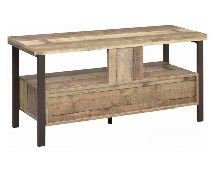 Coaster 48" 2-Drawer TV Console - Weathered Pine