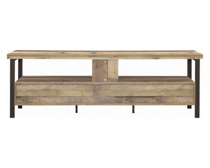 Coaster 71" 3-Drawer TV Console - Weathered Pine