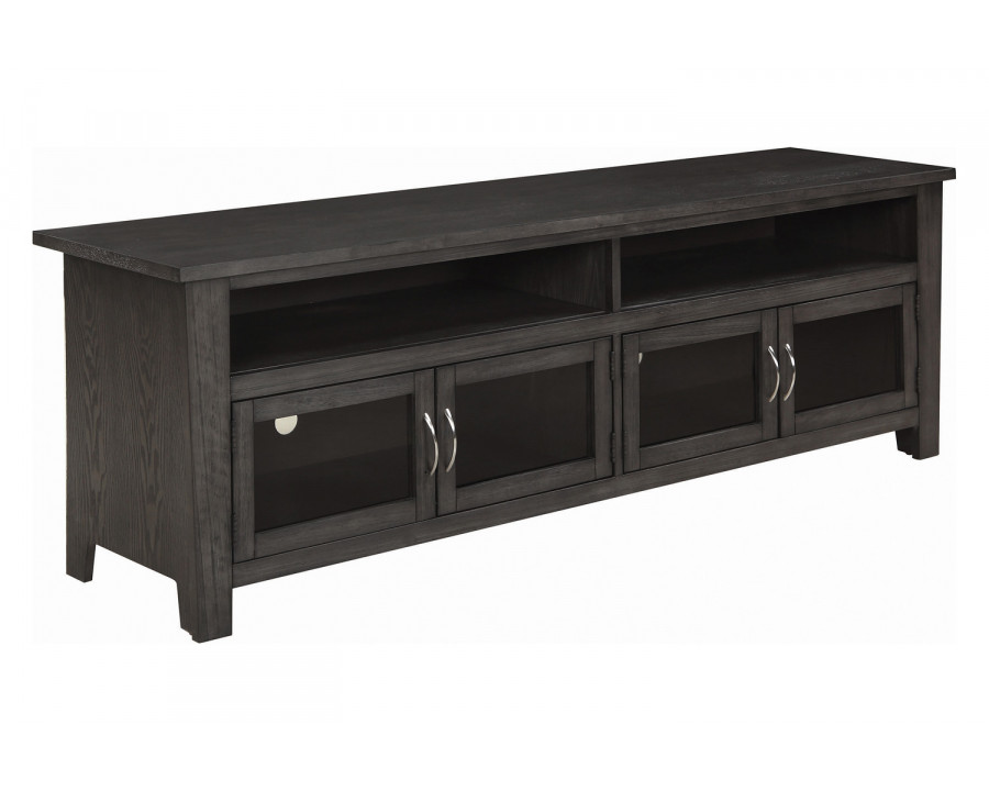 Coaster - 72" 4-Door TV Console in Dark Gray