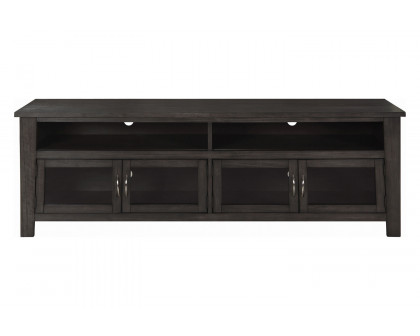 Coaster - 72" 4-Door TV Console in Dark Gray