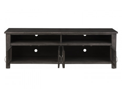 Coaster - 72" 4-Door TV Console in Dark Gray