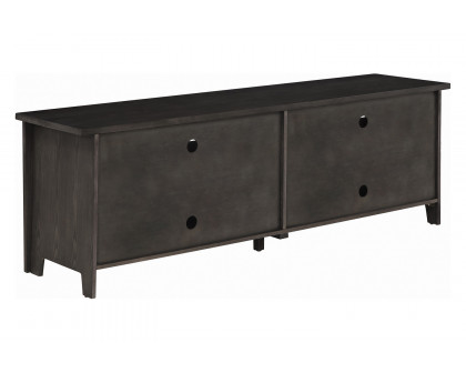 Coaster - 72" 4-Door TV Console in Dark Gray