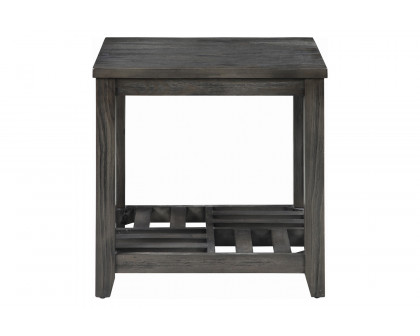 Coaster - 1-Shelf Rectangular End Table in Gray