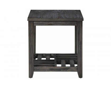 Coaster - 1-Shelf Rectangular End Table in Gray