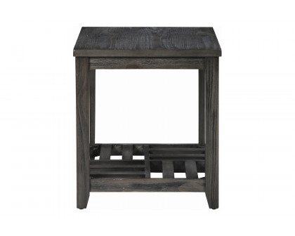 Coaster - 1-Shelf Rectangular End Table in Gray