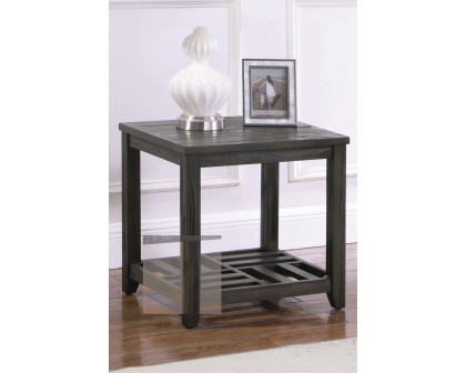 Coaster - 1-Shelf Rectangular End Table in Gray