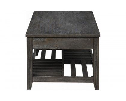 Coaster - Lift Top Coffee Table With Storage in Cavities Gray