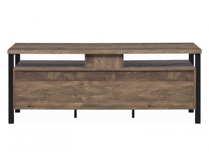 Coaster 59" 2-Drawer Rectangular TV Console - Rustic Oak