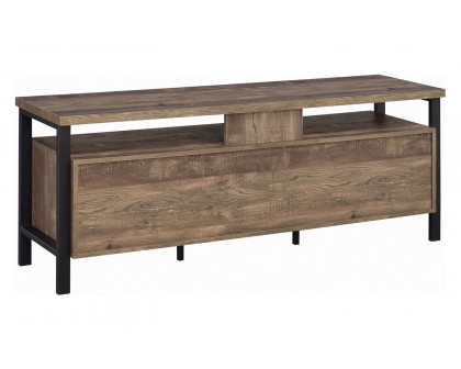 Coaster 59" 2-Drawer Rectangular TV Console - Rustic Oak