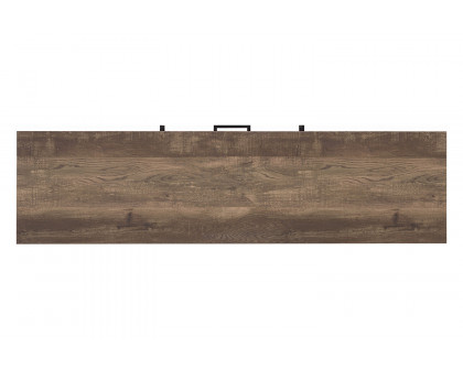 Coaster 59" 2-Drawer Rectangular TV Console - Rustic Oak