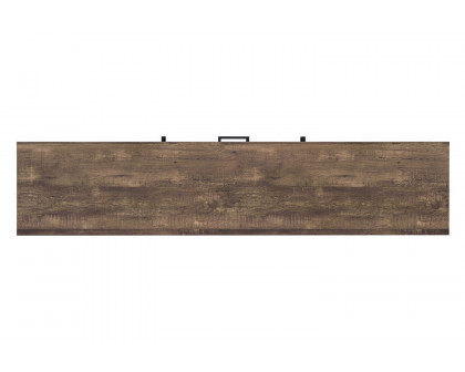 Coaster 71" 2-Drawer Rectangular TV Console - Rustic Oak