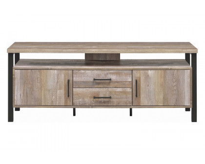 Coaster 59" 2-Drawer TV Console - Weathered Oak