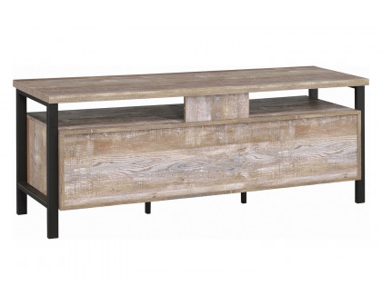 Coaster 59" 2-Drawer TV Console - Weathered Oak