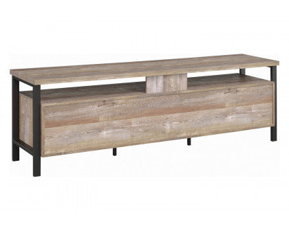 Coaster 71" 2-Drawer TV Console - Weathered Oak