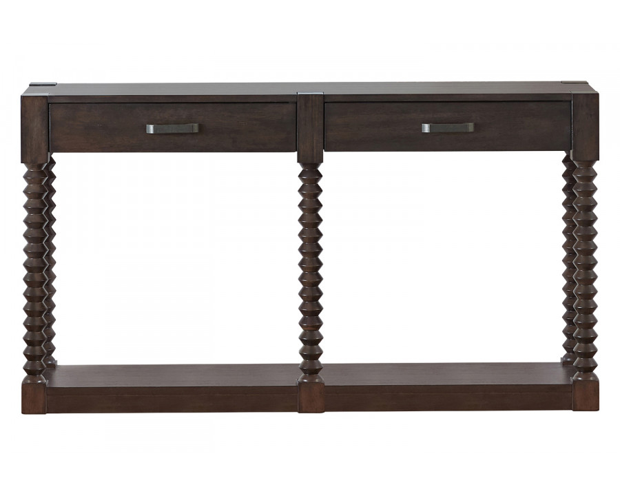 Coaster - Christine 2-Drawer Sofa Table in Coffee Bean