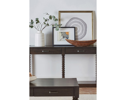 Coaster - Christine 2-Drawer Sofa Table in Coffee Bean