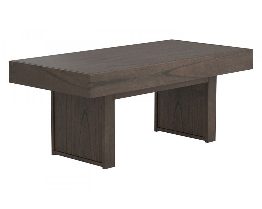 Coaster - Rectangle Coffee Table With Hidden Storage in Wheat Brown