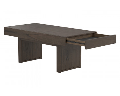 Coaster - Rectangle Coffee Table With Hidden Storage in Wheat Brown