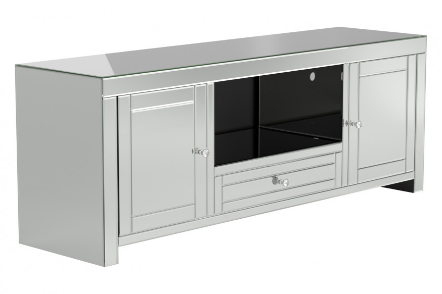 Coaster™ 2-Door TV Console - Silver