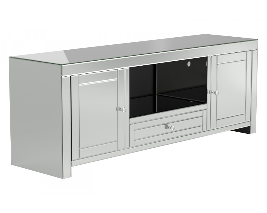 Coaster - 2-Door TV Console in Silver